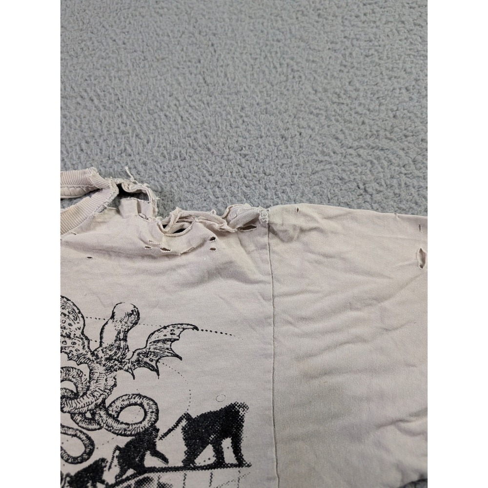 William S Burroughs Naked Lunch Monkey Brain Destroyed Distressed Thrashed Shirt - Picture 11 of 16